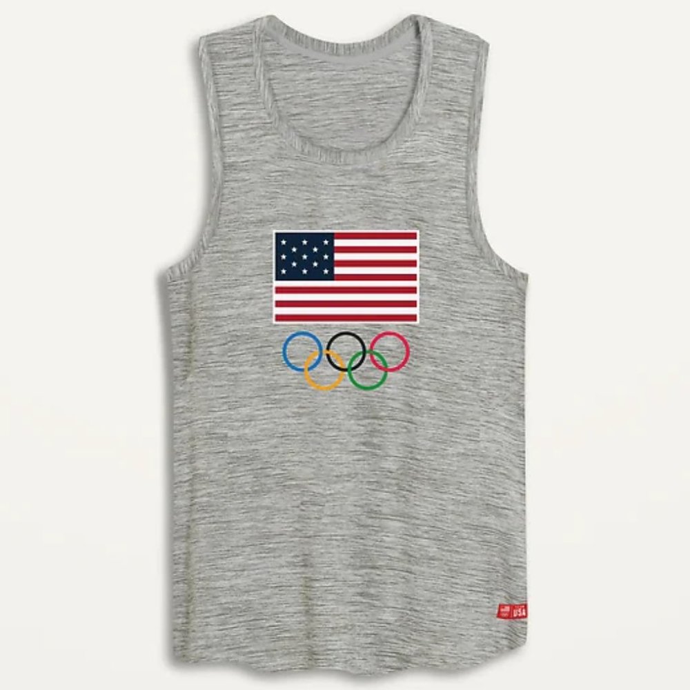 Official Olympic Team USA Apparel Size XXL Tank Top US Flag (C2)